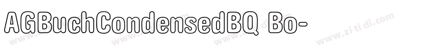 AGBuchCondensedBQ Bo字体转换